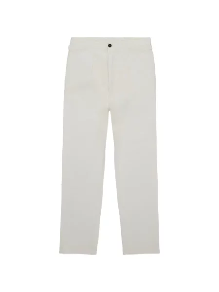 Pantaloni Fortela plisate alb