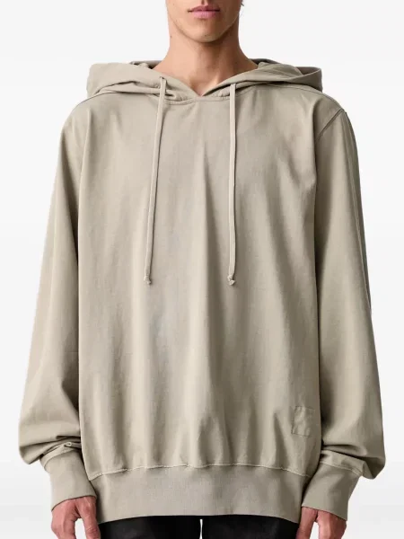 Bluza z kapturem Rick Owens Drkshdw ze sznurkiem zielona