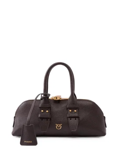 Geantă shopper Pinko din piele maro