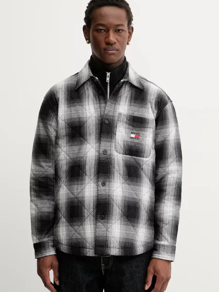 Tommy Jeans jachetă de de tranziție negru