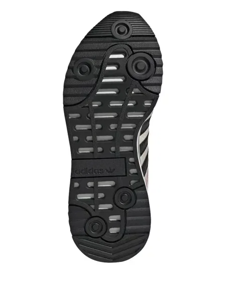 Top Adidas alergare cu decolteu în V alb