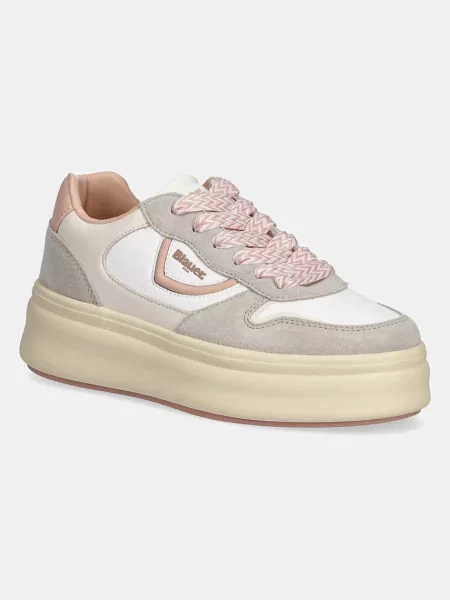 Blauer Sneakers bej