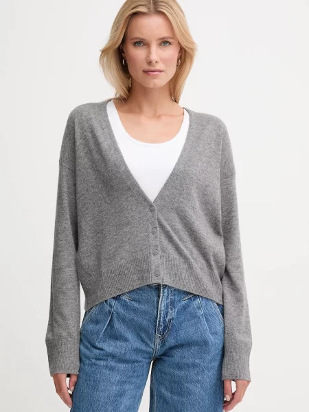 United Colors of Benetton cardigan din amestec de lână light gri