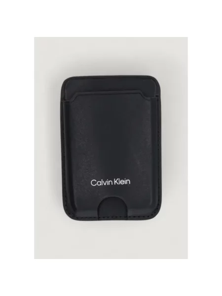 Wallet Calvin Klein Jeans Tech Essential Leather Case Black Universal černé