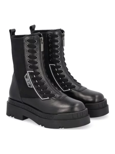 Buty do kostki Liu Jo skórzane czarne