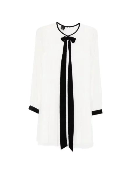Rochie mini Pinko cu funde alb