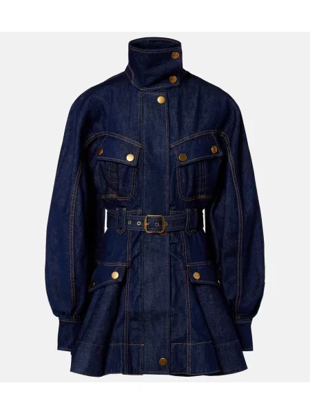 Sukienka jeansowa Zimmermann niebieska