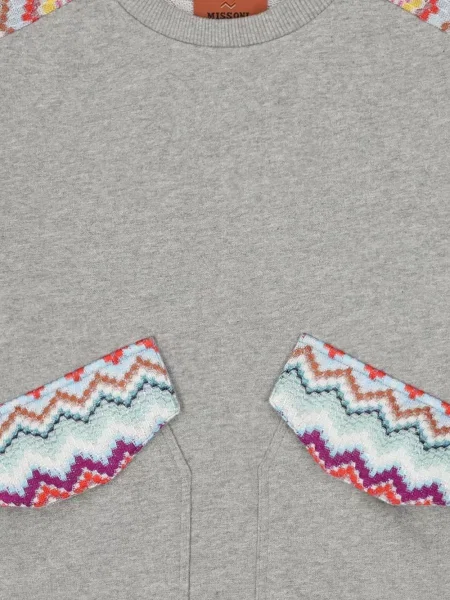 Gyerek melegítő felső Missoni szürke
