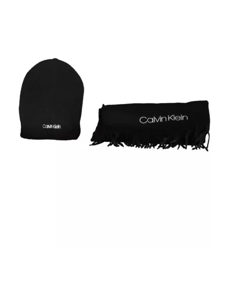 Czapka Calvin Klein wełniana czarna