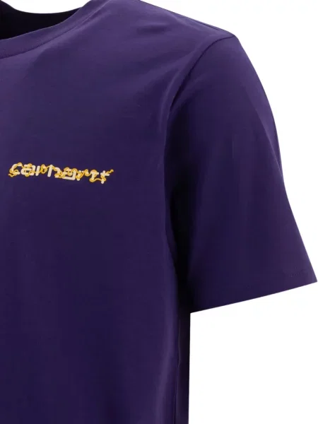 Tricou Carhartt Wip cu imagine violet