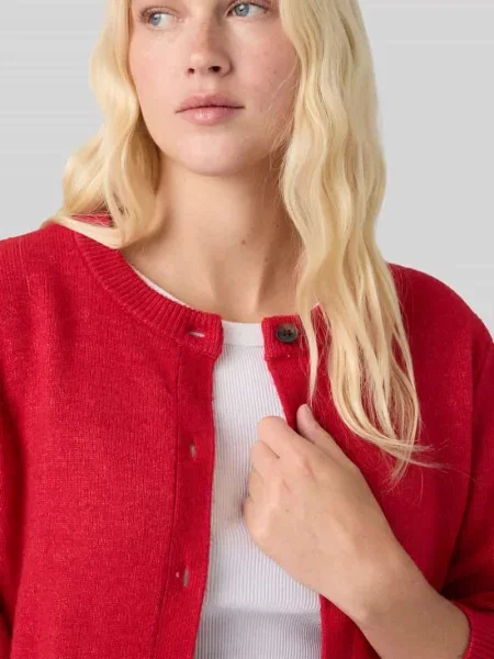 Kardigan rozpinany w kroju regular fit z dodatkiem wełny model CLAIRE' Levi's czerwony
