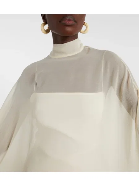 Rochie Taller Marmo de mătase alb