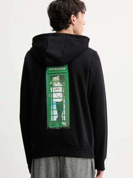 Geacă Iceberg cu glugă negru