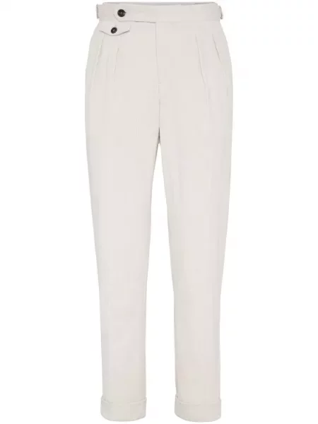 Kalhoty Brunello Cucinelli bílé