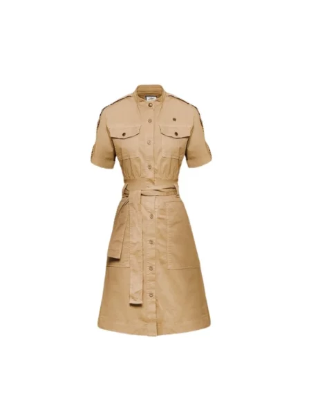 Sukienka koszulowa Aeronautica Militare pomarańczowa