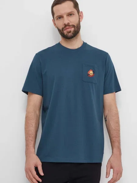 Tričko adidas Originals tyrkysová s aplikací