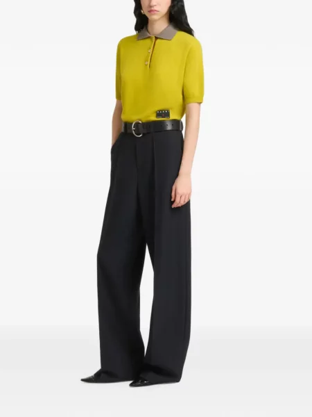 Pantaloni Marni de lână negru