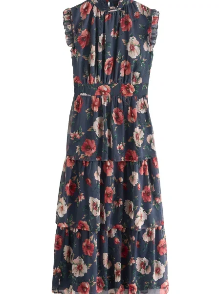 Next Rochie bleumarin roz / roz închis verde