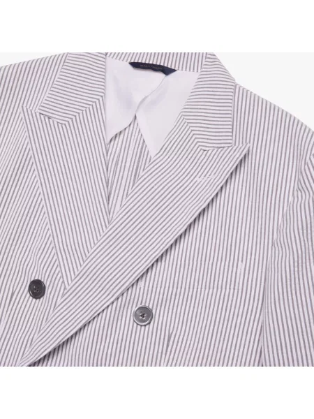 Garnitur Brooks Brothers dwurzędowy szary