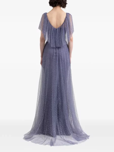 Rochie Gemy Maalouf drapată cu mărgele violet