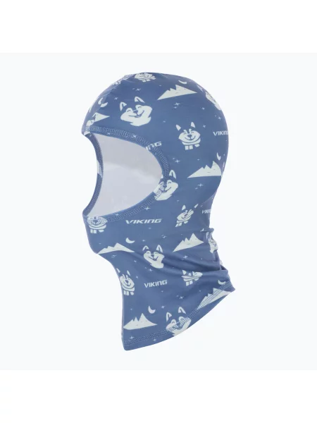 Детска шапка маска Viking Kenai blue/white бяло