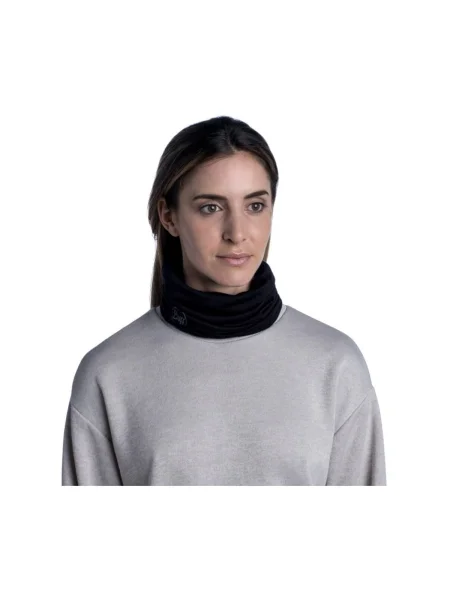 Merino gyapjú könnyűsúlyú sál Buff fekete