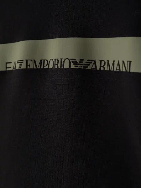 Emporio Armani melegítő szett gyerek pamuttal fekete
