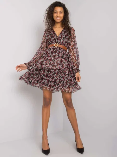 Rochie Fashionhunters cu imagine de costum negru