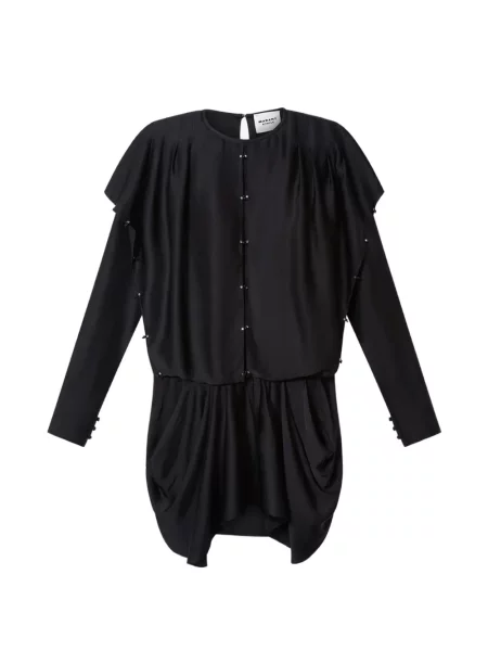 Rochie mini Marant Etoile cu volane negru