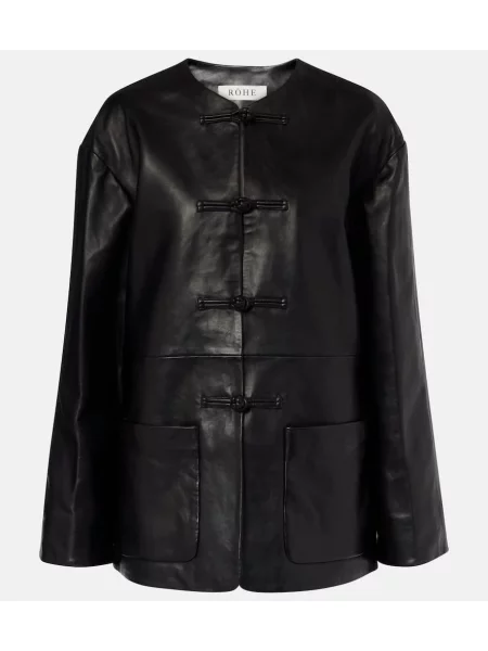Kurtka skórzana Róhe czarna