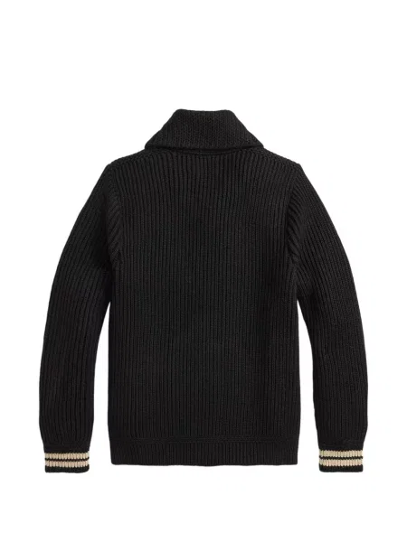 Gulerat cardigan Ralph Lauren Rrl negru