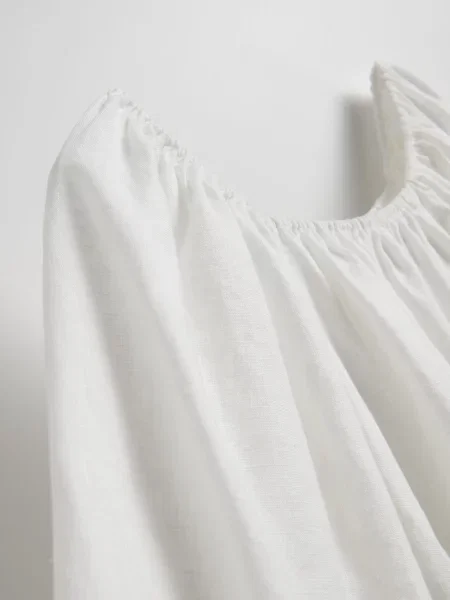 Reserved Лляна блуза білий