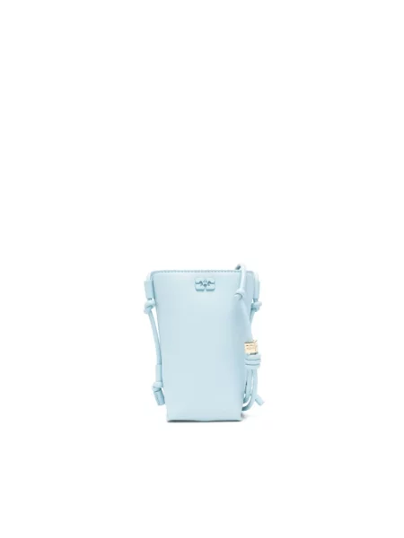 Torebka crossbody Ganni niebieska