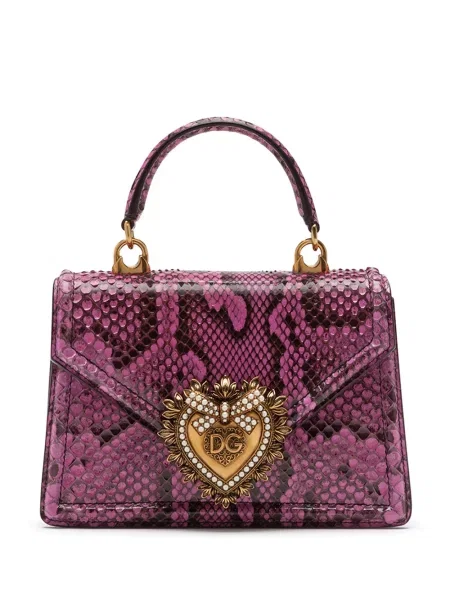 Geantă Dolce & Gabbana Devotion roz