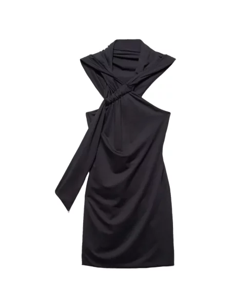Rochie mini Aniye By cu glugă negru