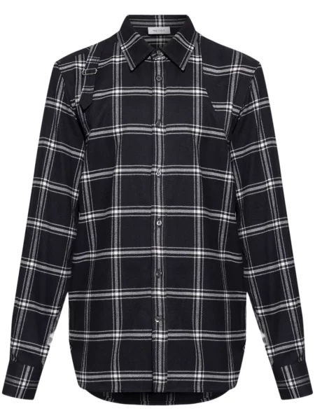 Kostkované kostkovaná košile Alexander Mcqueen černé