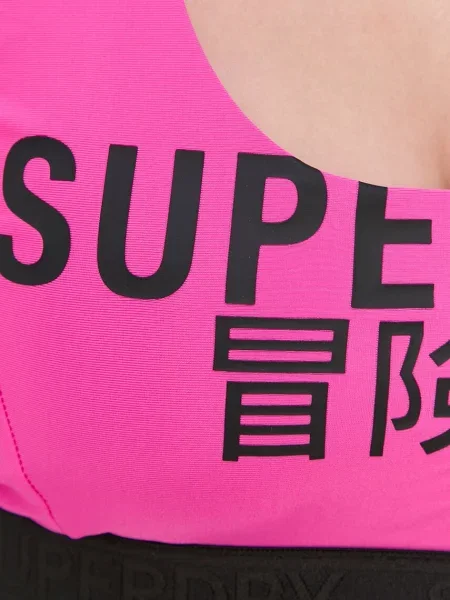 Superdry Biustonosz kąpielowy różowy miękka miseczka