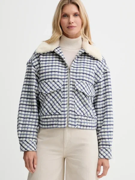 Jakna s primesjo volne Levi's modra