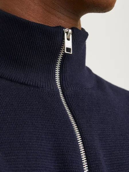 Светр JACK & JONES BLAMILANO STITCH KNIT HALF ZIP темно-синій синій