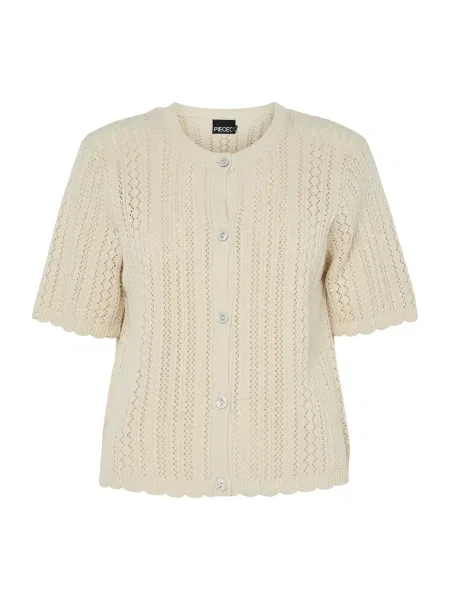 PIECES Geacă tricotată PCNUKA' bej