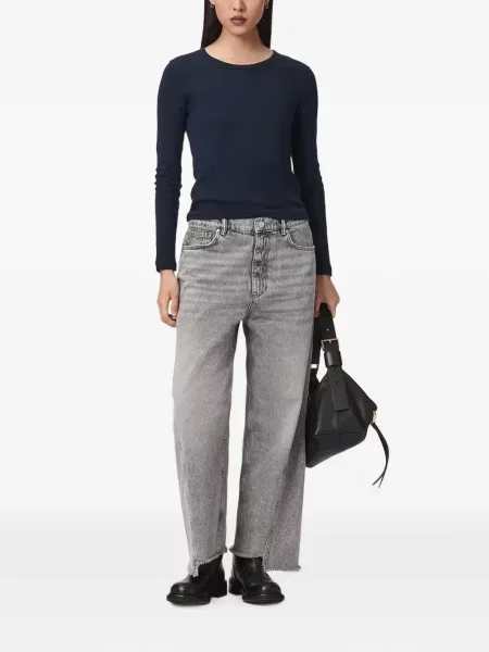 Blugi cu picior larg Allsaints gri