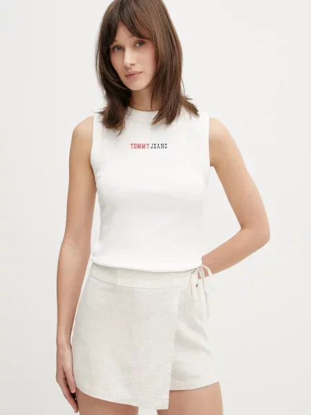 Top Tommy Jeans béžový