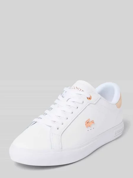Buty Lacoste Powercourt Leather jasnoróżowe 36 białe