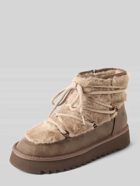 Buty z imitacji futra Tamaris