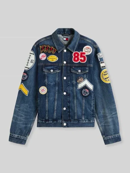 Tommy Jeans Kurtka jeansowa Ryan  Granatowy niebieski