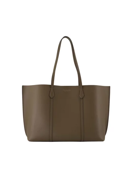 Shopperka Tory Burch skórzana brązowa