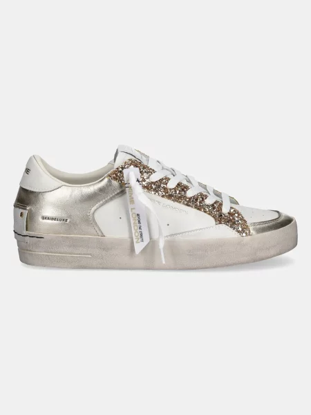 Crime London sneakersy skórzane DELUXE złoty