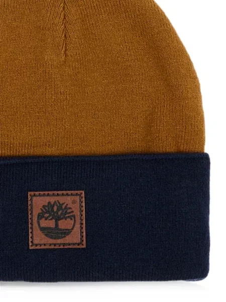 Czapka dziecięca Timberland brązowa