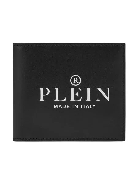 Portfel Philipp Plein skórzany czarny