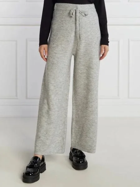 Liu Jo Rose Pantaloni de tricot | flare fit cu adaos de lână gri